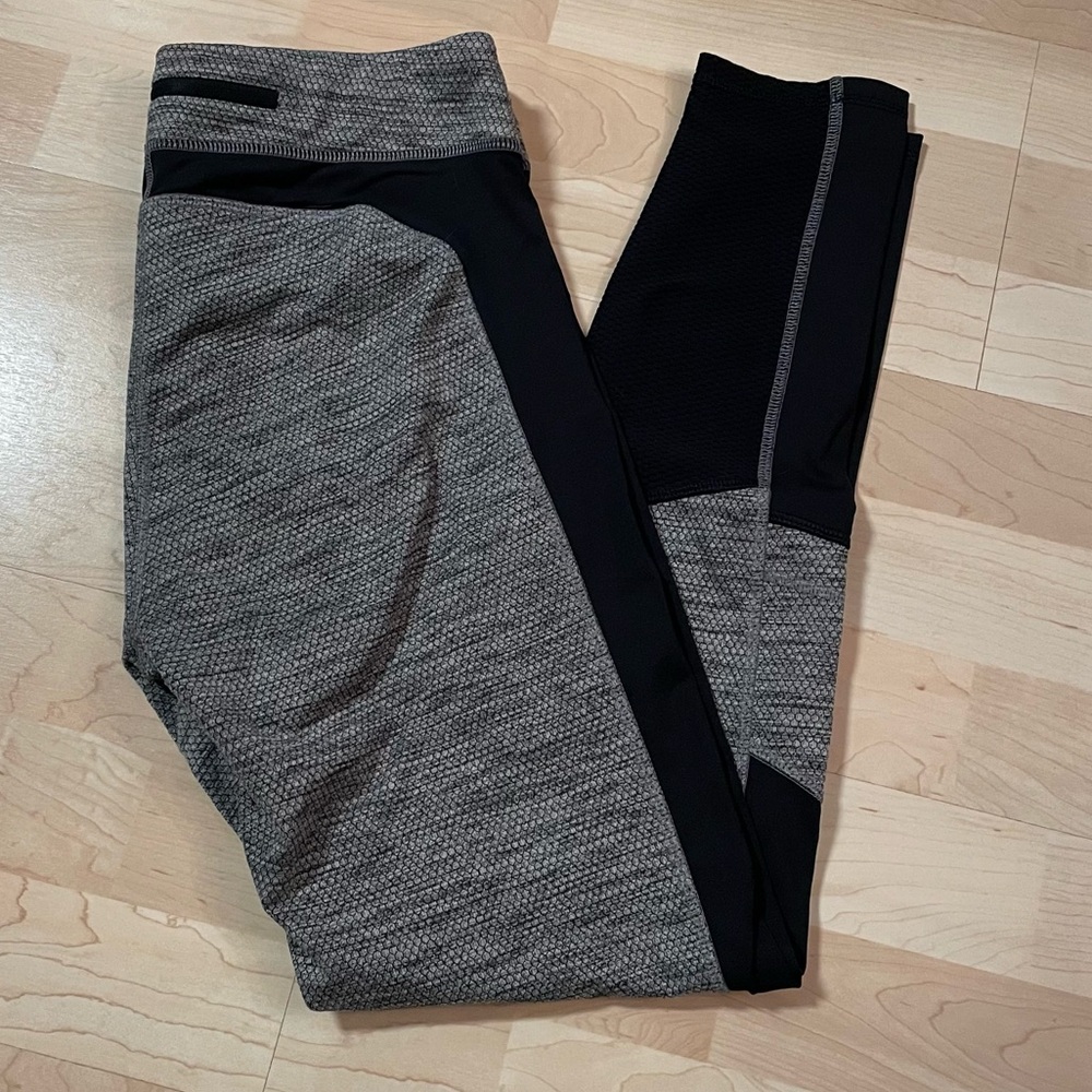 Champion heather grey colorblock leggings